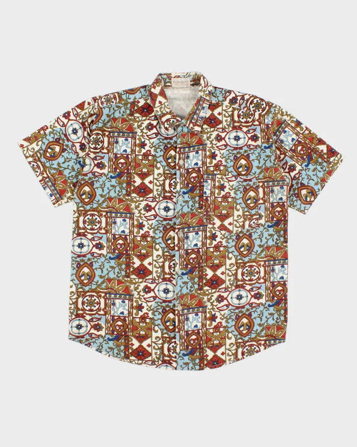 Vintage 80'S Yves Saint Laurent All Over Printed Short Sleeve Shirt - M sold by Rokit