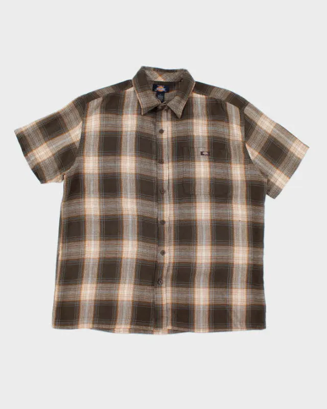 Vintage Dickies Woven Checked Short Sleeve Shirt - XL sold by Rokit