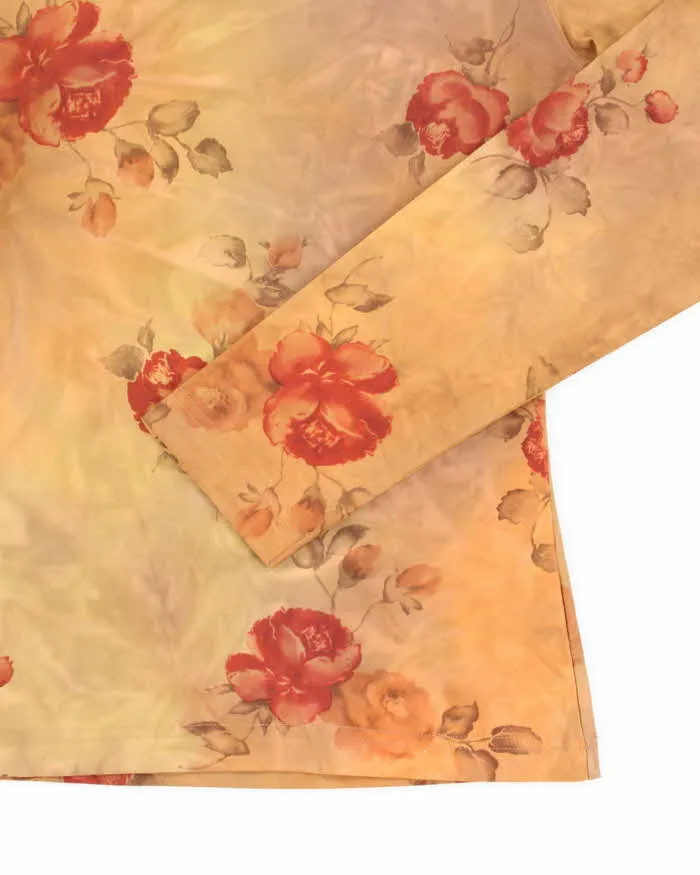 Vintage 90s Puli Long Sleeve Slinky Floral Top - M sold by Rokit product image thumbnail 4