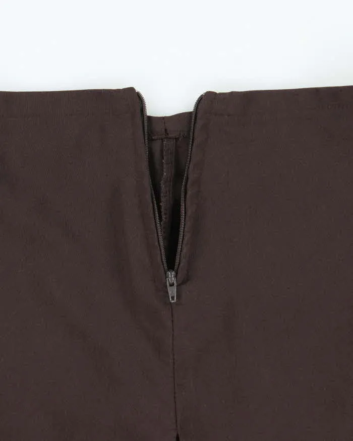 Vintage 90s L'unik Brown Mini Skirt - XS sold by Rokit product image thumbnail 4