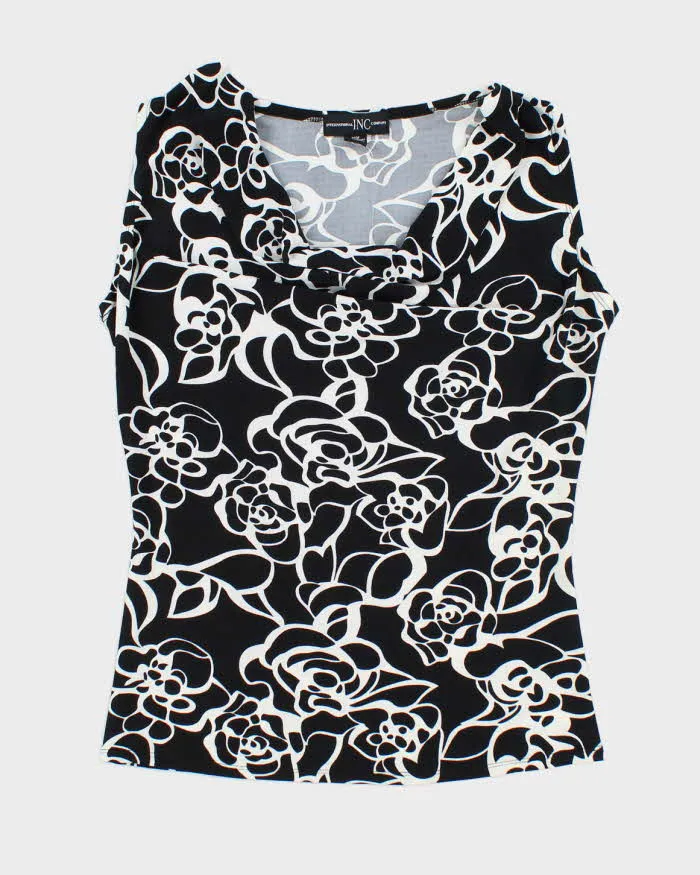 Vintage Y2k 00s INC Cowl Neck Patter Top - M sold by Rokit