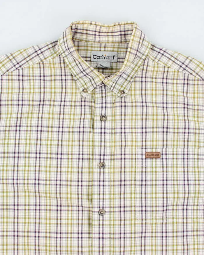 Vintage 2000's Carhartt Flannel Shirt Button Up Shirt - L sold by Rokit product image thumbnail 3