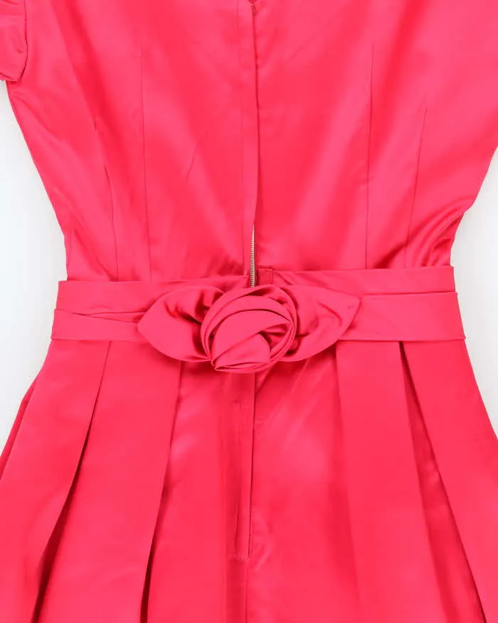Vintage 50s Pink Satin Dress - S sold by Rokit product image thumbnail 4