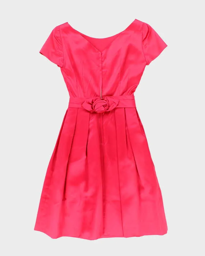 Vintage 50s Pink Satin Dress - S sold by Rokit product image thumbnail 2