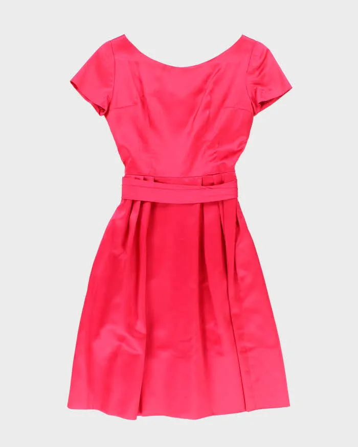 Vintage 50s Pink Satin Dress - S sold by Rokit