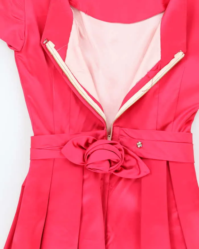 Vintage 50s Pink Satin Dress - S sold by Rokit product image thumbnail 5