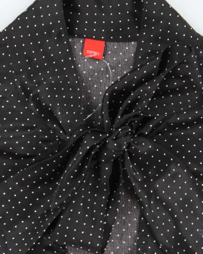 Vintage Y2k 00s Esprit Polka Dot Bow Blouse - M sold by Rokit product image thumbnail 5