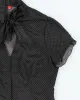 Vintage Y2k 00s Esprit Polka Dot Bow Blouse - M sold by Rokit