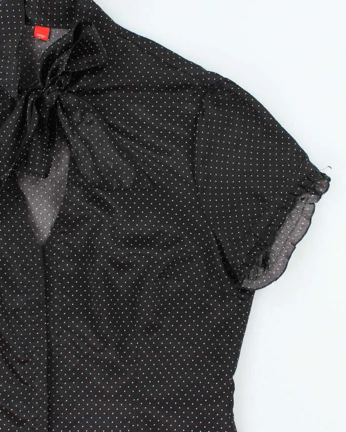 Vintage Y2k 00s Esprit Polka Dot Bow Blouse - M sold by Rokit product image thumbnail 4