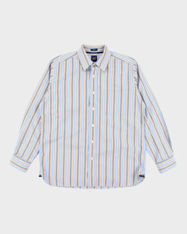 Vintage 2000's GAP Striped Long-sleeved Shirt - M sold by Rokit