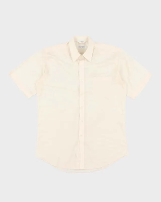 Vintage 90's Yves Saint Laurent Lightweight Button Up Shirt - L sold by Rokit