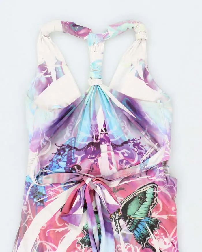 Vintage Y2k 00s Pusch Butterfly Pattern Dress - S sold by Rokit product image thumbnail 4