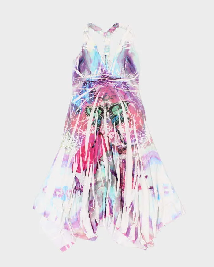Vintage Y2k 00s Pusch Butterfly Pattern Dress - S sold by Rokit