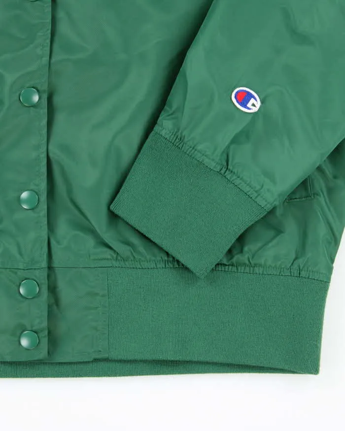 Vintage Women's Champion Cropped V-Neck Coach Jacket - M sold by Rokit product image thumbnail 4