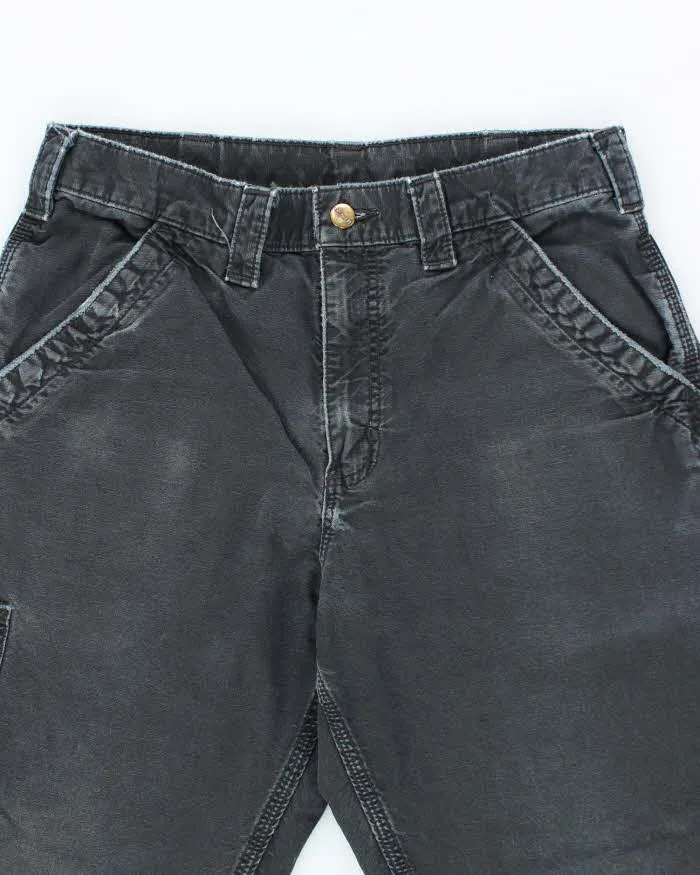 Vintage Carhartt Black Faded Single Knee Carpenter Trousers - W30 L27 sold by Rokit product image thumbnail 3