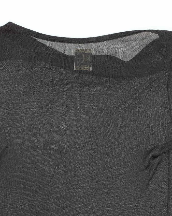 Vintage Y2k 00s M Collection Mesh Cowl Neck Top - M sold by Rokit product image thumbnail 5