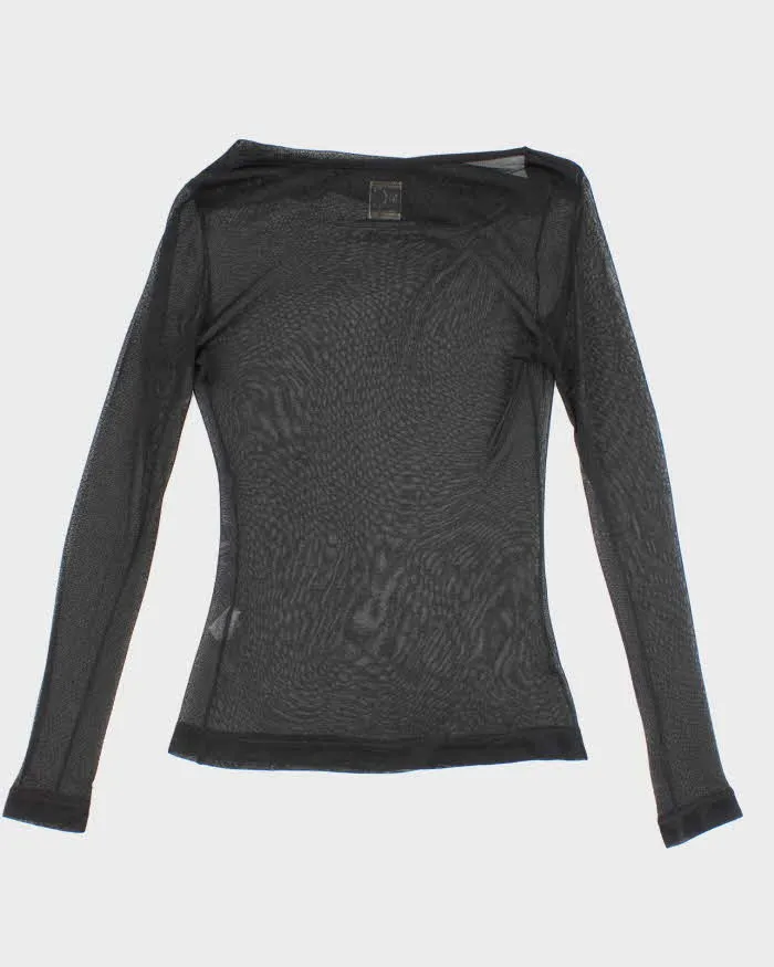 Vintage Y2k 00s M Collection Mesh Cowl Neck Top - M sold by Rokit product image thumbnail 2