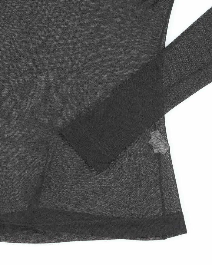 Vintage Y2k 00s M Collection Mesh Cowl Neck Top - M sold by Rokit product image thumbnail 4