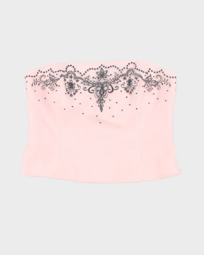 Vintage Y2k 00s Precis Pink Sleeveless Blouse - L sold by Rokit