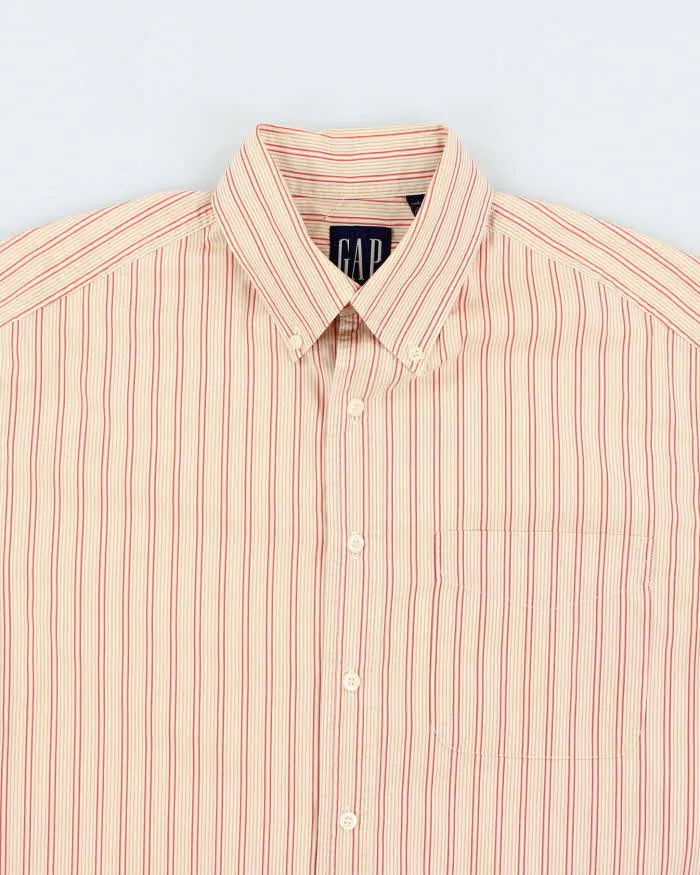 Vintage 2000's GAP Striped Button Up Shirt - L sold by Rokit product image thumbnail 3
