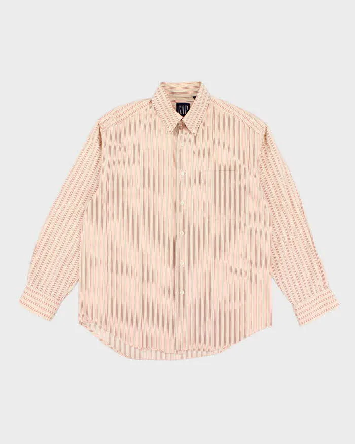Vintage 2000's GAP Striped Button Up Shirt - L sold by Rokit
