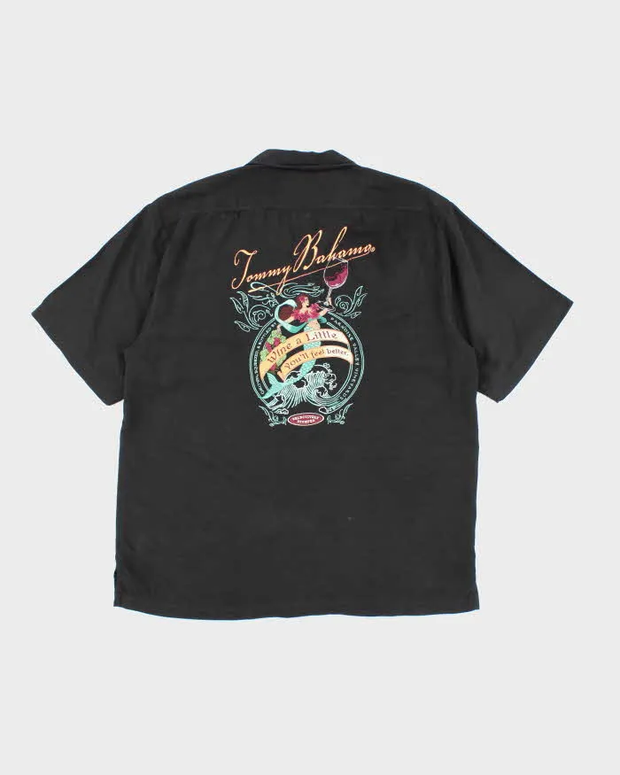 Vintage Tommy Bahama Embroidered Hawaiian Silk Shirt - L sold by Rokit product image thumbnail 2
