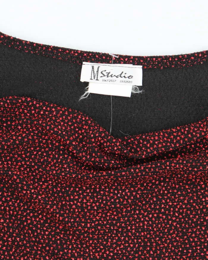Vintage Y2k 00s M Studio Sparkly Cowl Neck Top - M sold by Rokit product image thumbnail 5