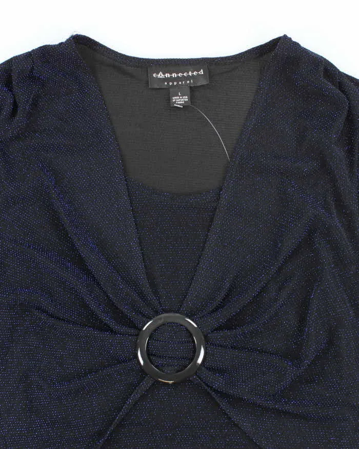 Vintage Y2k 00s Connected Apparel Sparkly Top - L sold by Rokit product image thumbnail 3