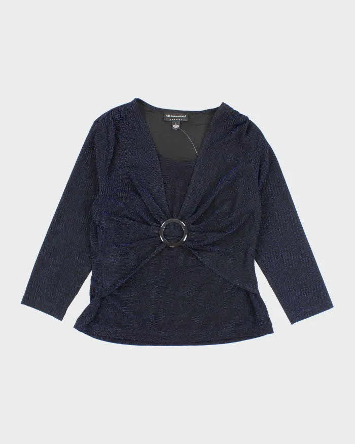 Vintage Y2k 00s Connected Apparel Sparkly Top - L sold by Rokit