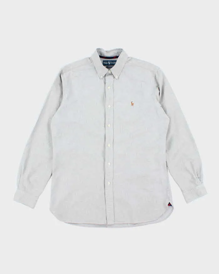 Vintage 2000's Ralph Lauren Plain Grey Shirt - M sold by Rokit