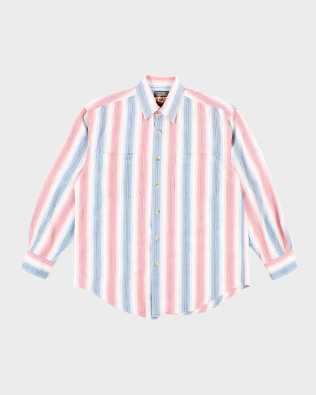Vintage High Sierra Striped Long Sleeve Shirt - M sold by Rokit