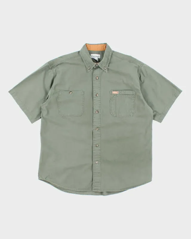 Vintage Carhartt Heavyweight Short Sleeve Shirt - L sold by Rokit
