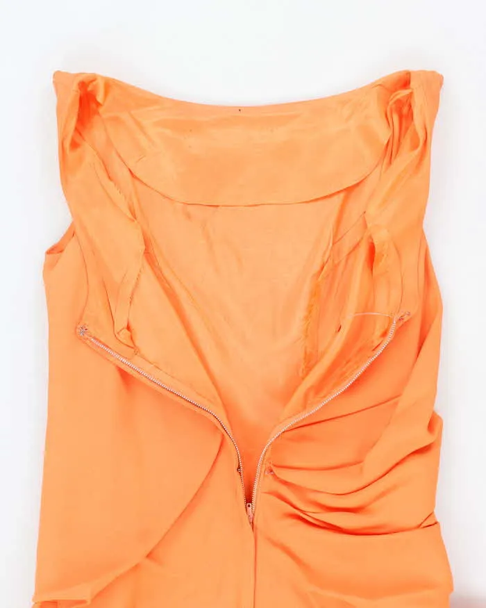 Vintage 60s Orange Sleeveless Dress - S sold by Rokit product image thumbnail 5