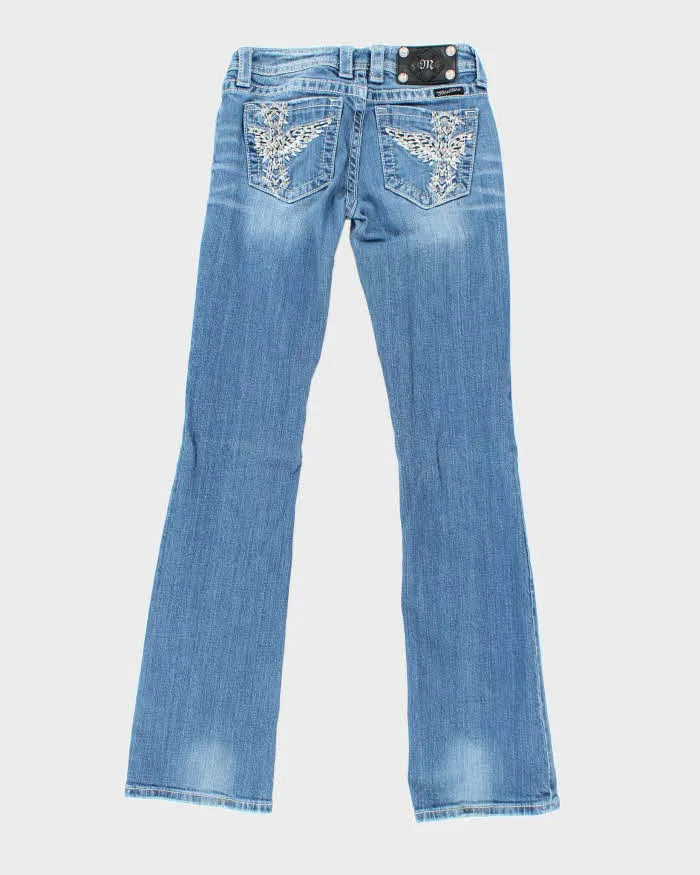 Vintage Y2k 00s Miss Me Rhinestone Crucifix Jeans - W27 L34 sold by Rokit product image thumbnail 2