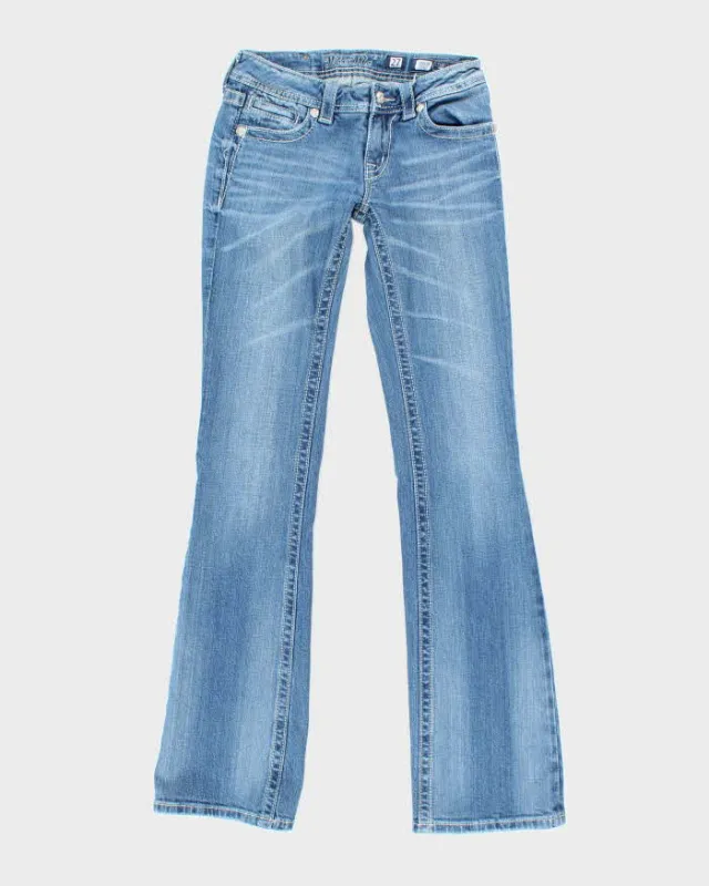 Vintage Y2k 00s Miss Me Rhinestone Crucifix Jeans - W27 L34 made by Rokit