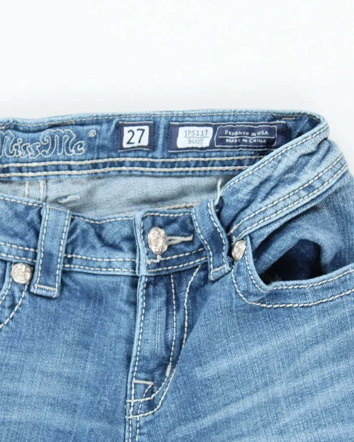 Vintage Y2k 00s Miss Me Rhinestone Crucifix Jeans - W27 L34 sold by Rokit product image thumbnail 5