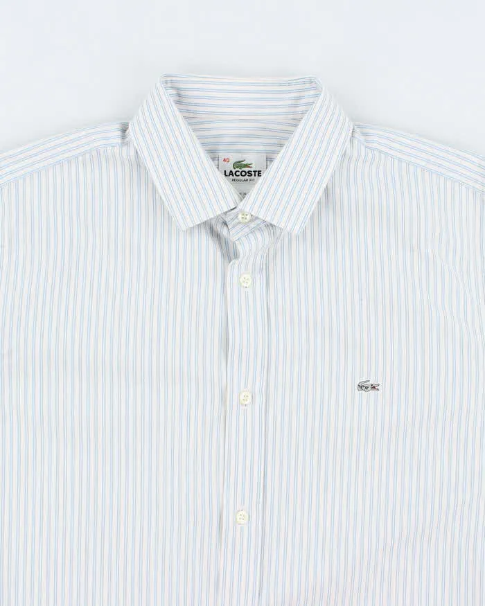 Vintage 2000's Lacoste Pin Striped Button Up Shirt - M sold by Rokit product image thumbnail 3