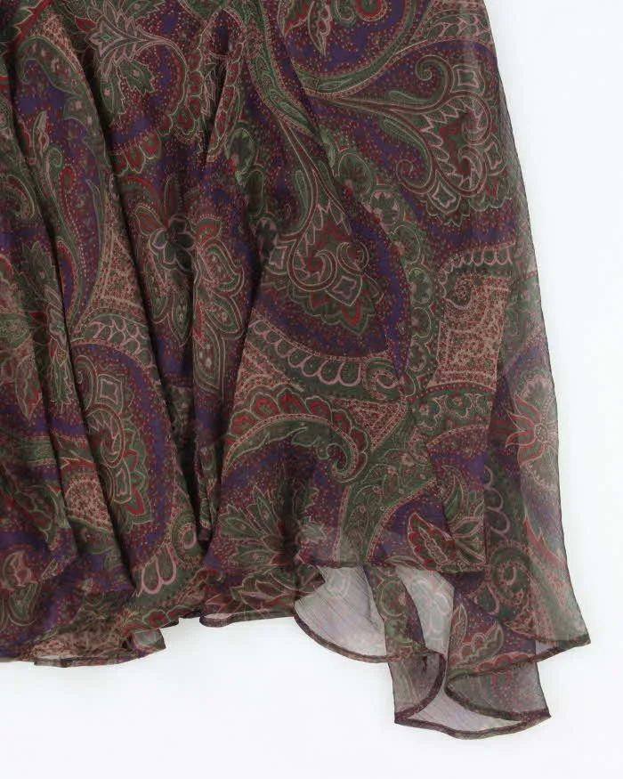 Vintage Ralph Lauren Paisley Pattern Flowy Skirt - S sold by Rokit product image thumbnail 4