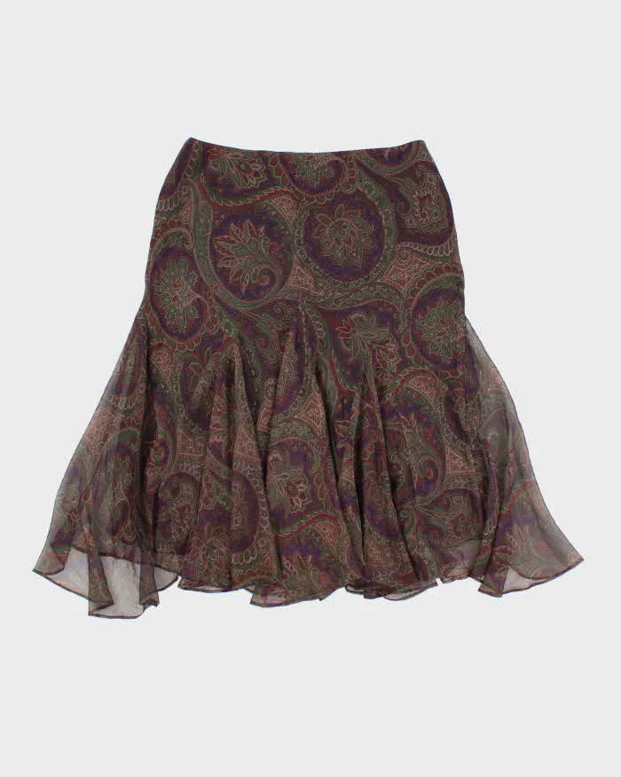 Vintage Ralph Lauren Paisley Pattern Flowy Skirt - S sold by Rokit product image thumbnail 2