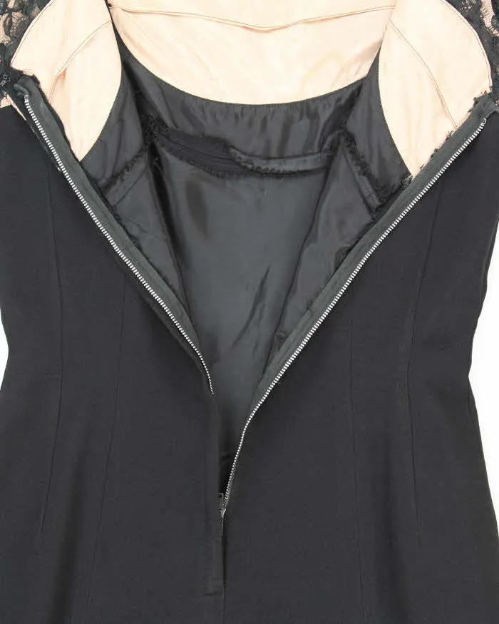 Vintage 50s Tea Time Fashions Black Dress - L sold by Rokit product image thumbnail 5