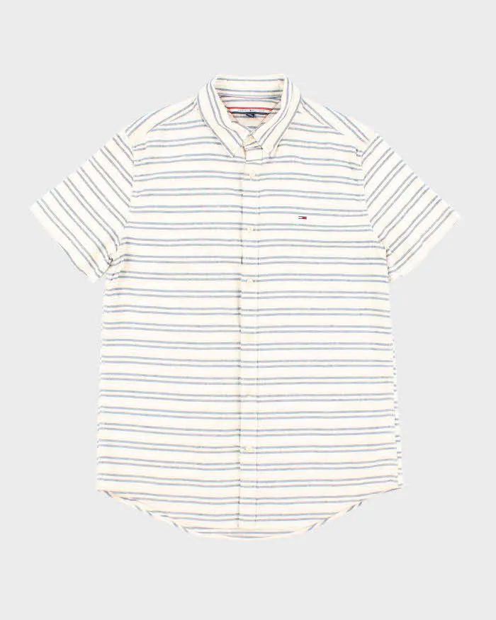 Vintage Tommy Hilfiger Striped Shirt - L sold by Rokit