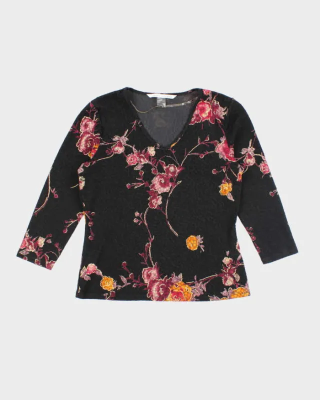 Vintage 90s Peter Nygard Floral Top - M sold by Rokit