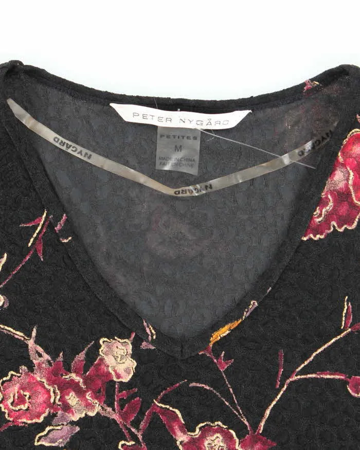 Vintage 90s Peter Nygard Floral Top - M sold by Rokit product image thumbnail 5