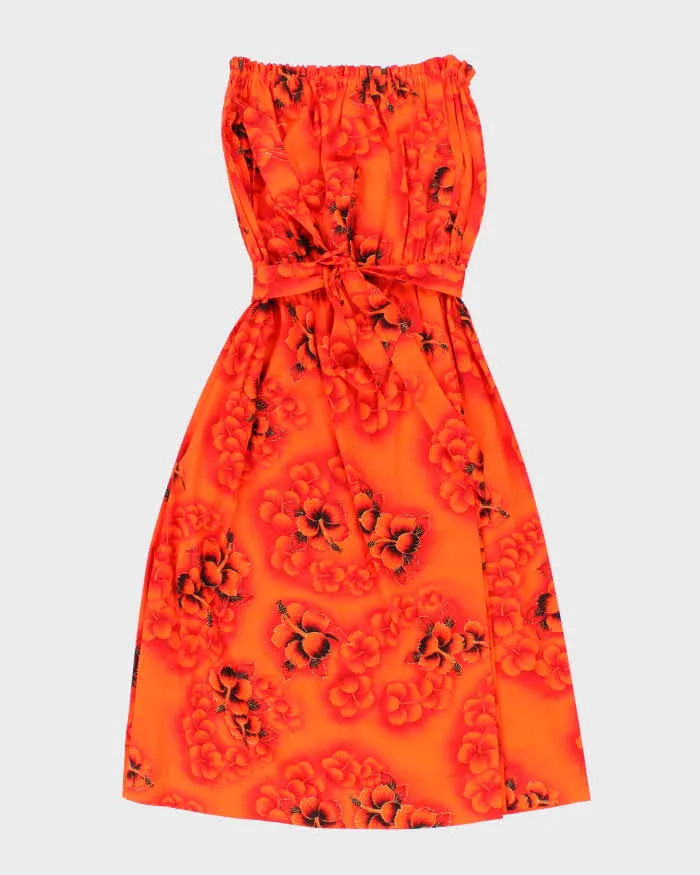 Vintage 70s Hawaiian Sleeveless Dress - M sold by Rokit