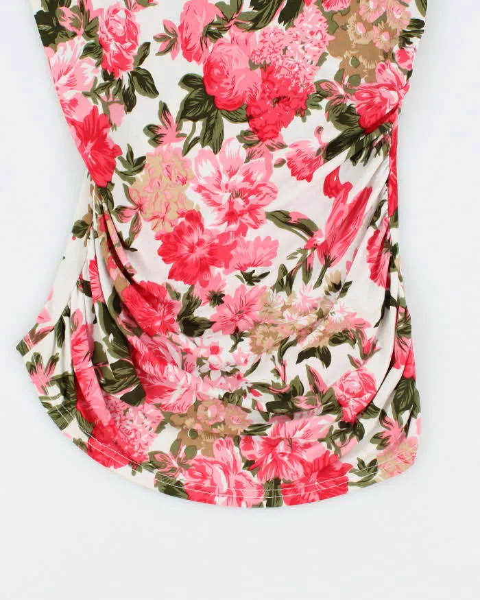 Vintage Y2k 00s Floral Cowl Neck O Ring Top - XS sold by Rokit product image thumbnail 5