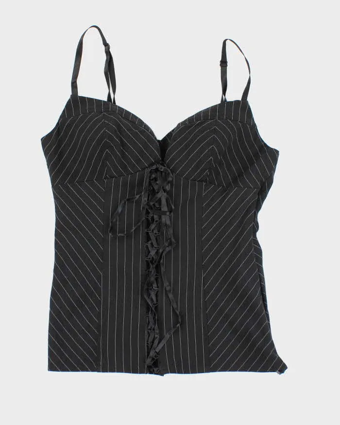 Vintage Y2k 00s Speckless Lace-Up Top - S sold by Rokit