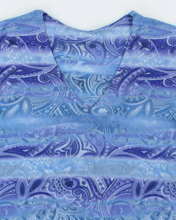 Vintage Y2k 00s Paisley Pattern Double Mesh Top - M sold by Rokit product image thumbnail 3