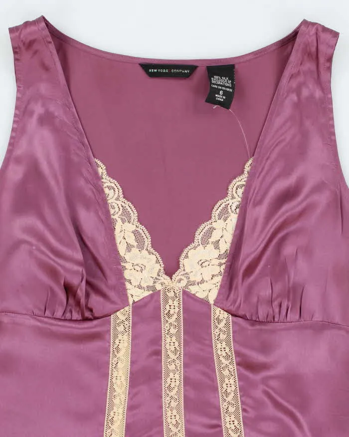 Vintage 90s New York Company Silk Top - M sold by Rokit product image thumbnail 3