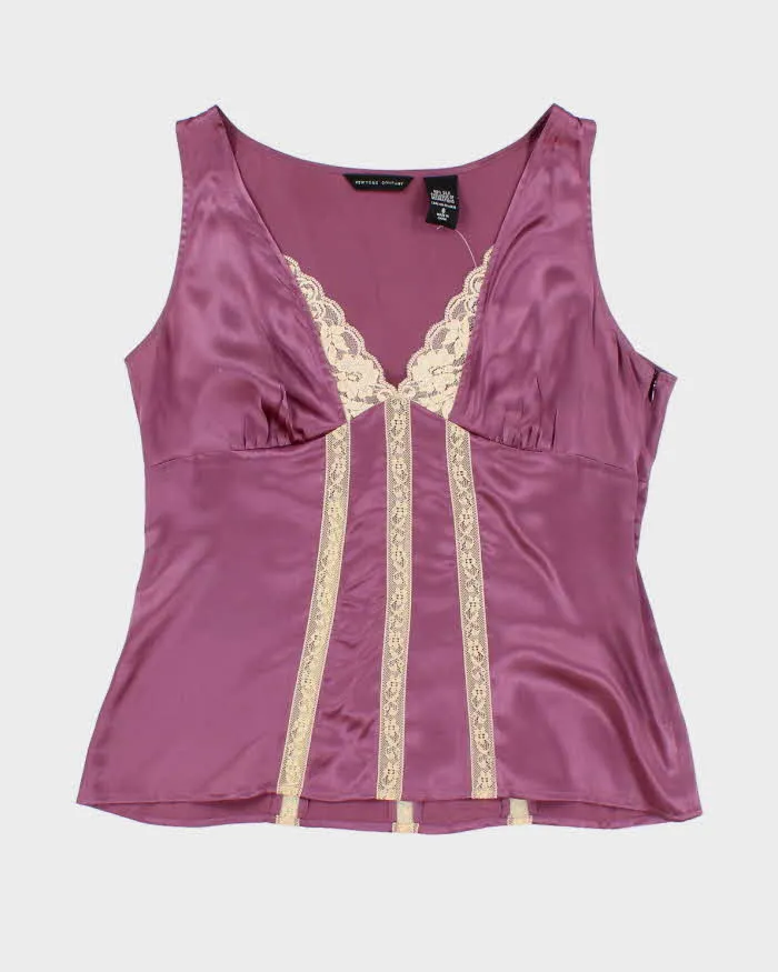 Vintage 90s New York Company Silk Top - M sold by Rokit