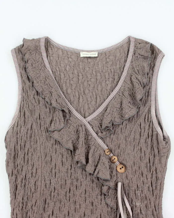 Vintage Y2k 00s Vivian Wong Crinkle Dress - M sold by Rokit product image thumbnail 3